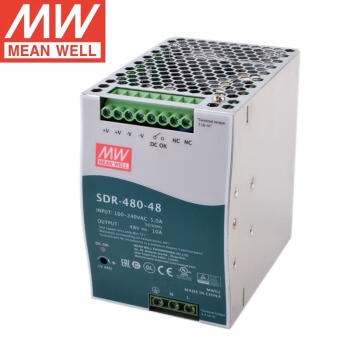 明纬（MEANWELL）SDR-480-48 单组输出工业DIN导轨型 明纬开关电源