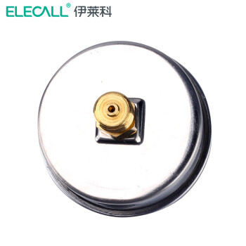 伊莱科(ELECALL)耐震轴向压力表YTN-60Z检测机油液1.6mpa真空负压气压水压白色轴向真空表-0.1MPa-0.15MPa7
