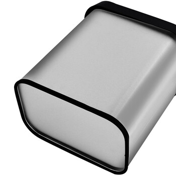 兰诗（LAUTEE）LH5037 不锈钢垃圾桶压圈无盖大号 13L