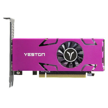盈通 （yeston）RX550 4G 4HDMI 4屏显卡 GA 半高 支持HDMI直连 支持转接VGA及DVI-D输出 专业多屏显卡
