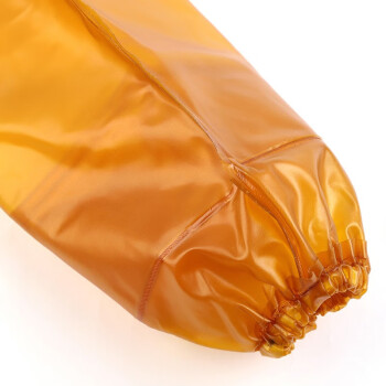 者也（ZYE）加长加大牛筋袖套耐磨防水防油耐酸碱工业套袖  蓝色 