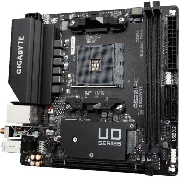 技嘉（GIGABYTE）A520I AC迷你ITX主板支持CPU 5600G 3600 AMD A520 Socket AM4