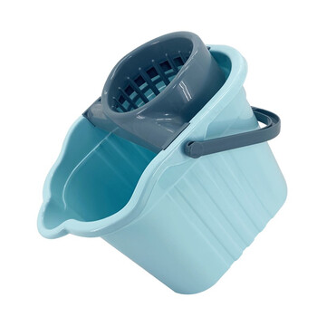 兰诗（LAUTEE）FH-2001 加厚款带轮拖把桶 挤水拧干墩布桶清洁桶 粉色拖把桶