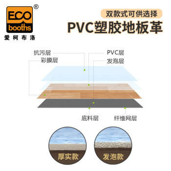 爱柯部落 PVC塑胶地板革（密实底）2mm加厚耐磨防水地砖直铺塑料地垫 平方米定制 111588