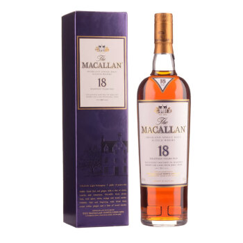 好来喜麦卡伦macallan洋酒单一麦芽苏格兰威士忌英国进口麦卡伦18年老