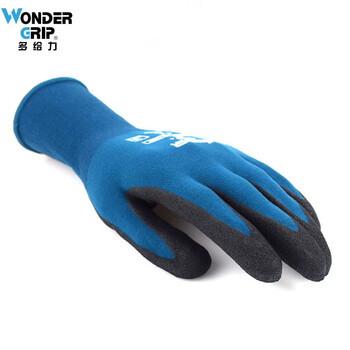 多给力（WonderGrip）18针莱卡耐磨透气零配件精细作业劳保触屏手套工作WG185710#XL 12双 定做