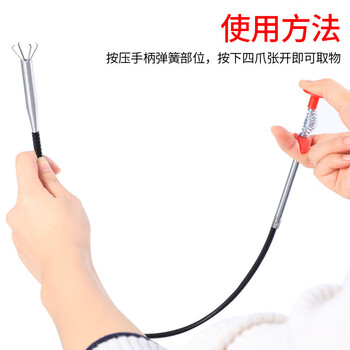巨奇严选 厨房下水道疏通器专业管道疏通神器马桶堵塞四爪抓勾1.6米