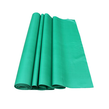 鑫华诚 耐高温硅胶布防火阻燃涂塑布 三防布4m×6m 镀锌扣眼涂塑三防布 绿色 一块价 企业定制