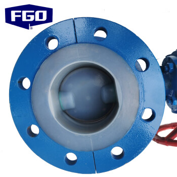 FGO 法兰衬氟蝶阀 耐腐蚀耐酸碱 手柄式 D41F4-16C DN65