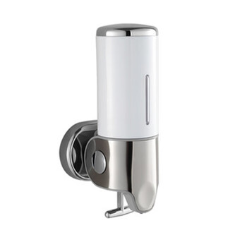 益美得 LSL33222 卫生间手动皂液盒洗手瓶 单瓶银色款