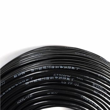 起帆电线电缆 RVV5*0.5平方国标5芯电源线五芯多股铜丝软护套线 黑色100米