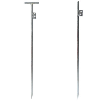 海斯迪克 HK-416 接地极 电力接地 接地棒 接地线 地线配针 避雷针 镀锌 接地针丁字 直径16mm*80cm长