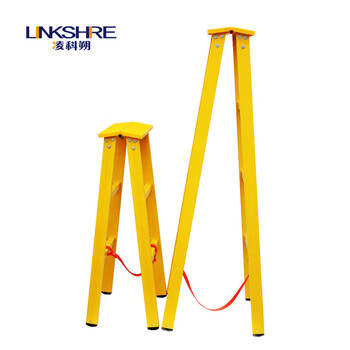 凌科朔（LINKSHIRE）4米绝缘人字折叠梯 绝缘梯 玻璃钢 电力电工绝缘人字梯4米