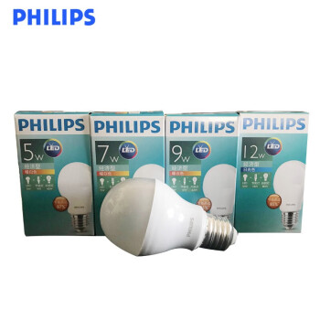 PHILIPS飞利浦LED灯泡球泡E27 11W暖黄光3000K 12支/盒 1盒