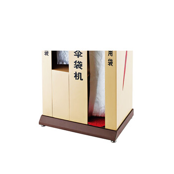 者也 大堂双头自动伞袋机不锈钢酒店伞套机商城雨伞机雨伞架套伞机 双头烤漆