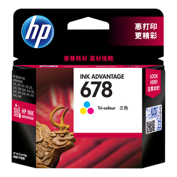 惠普（HP）678原装彩色墨盒 适用hp 1018/2515/1518/4648/3515/2548/2648/3548/4518打印机