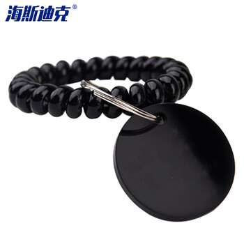 海斯迪克 gnjz-1354 亚克力数字号码牌定制 双面牌（带内容名称）1牌+1手圈（含铁环）