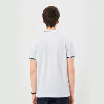 者也（ZYE）夏季polo衫定制T恤广告文化定做短袖班服工作服工装印字 KMDK002 白色 M码 