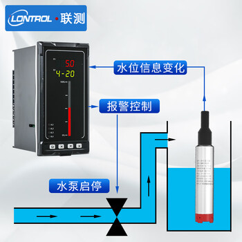 联测（LONTROL） P260S投入式液位计水位控制器  0-5m（6米引线）