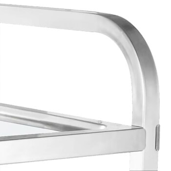 兰诗（LAUTEE）WY3029 加厚不锈钢餐车三层手推车酒店餐厅收送餐车 中号二层