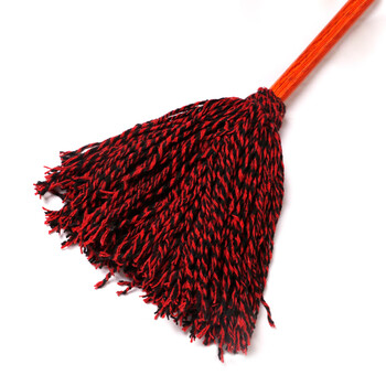 庄太太【五把起售】圆头木杆老式拖把工厂保洁棉线吸水地拖