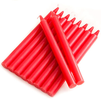 冰禹 BYJZLZ-01 红白蜡烛 应急照明蜡烛20根 大号长杆日用烛光 2*21cm白色（20根）