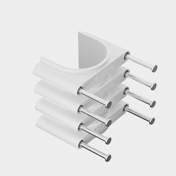 讯浦 钢钉管卡40mm 固定水管配件 加厚标准线卡管卡 100套/包 GK-40-100