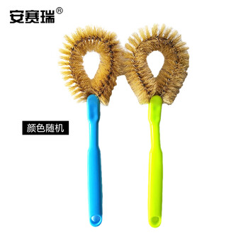 安赛瑞 猪鬃长柄锅刷 清洁刷洗碗刷 (10个装) 不沾油锅刷碗刷 清洁用品27359