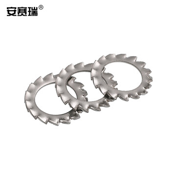 安赛瑞 不锈钢外锯齿垫片（200个装）304不锈钢外多齿防滑止动防松平垫 M18 430514