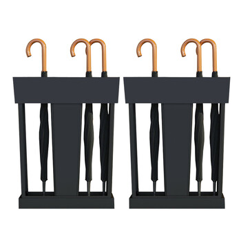 兰诗（LAUTEE）WY4148 商用雨伞架酒店售楼部银行门口雨伞桶存放桶 黑色