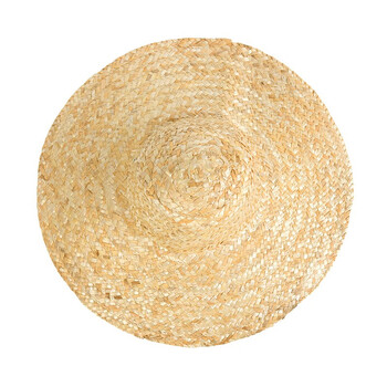 安美尚（ams） 永佳劳保农民防晒草帽 遮阳工地帽田园风大沿草编帽直径42cm定做 1顶