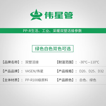 伟星 PPR 管材 管件25 6分配件 PPR水管配件水暖管件活接 【白色双塑活接DN25  1个】