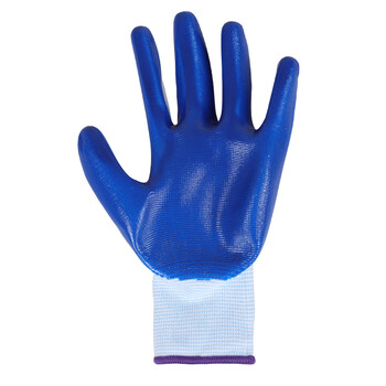 君御 7150尼龙丁腈手套 白纱蓝*1打 12副/打