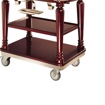 南 C-28 豪华长形自助餐车 红木色 自助餐车 酒店宾馆送餐车推车 酒水服务车