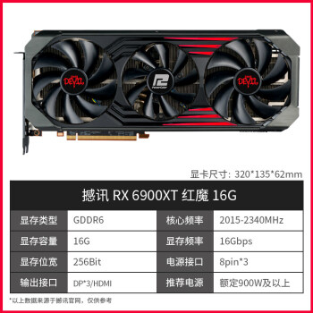 amd撼讯rx6500xt6600xt6700xt6900xt电竞游戏吃鸡台撼讯rx6900xtu红魔