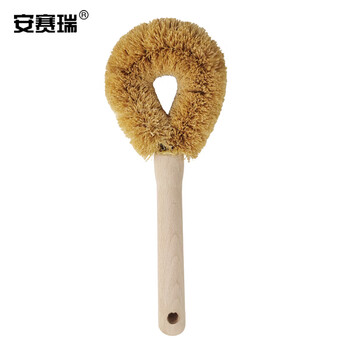 安赛瑞 木柄椰棕刷 椰棕清洁刷 木柄刷子 厨房清洁刷去油污洗碗洗锅刷 清洁用品27356
