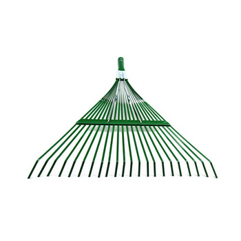 庄太太【加大加宽22齿耙头+1.2米不锈钢伸缩】户外落叶草坪钢丝搂草耙子
