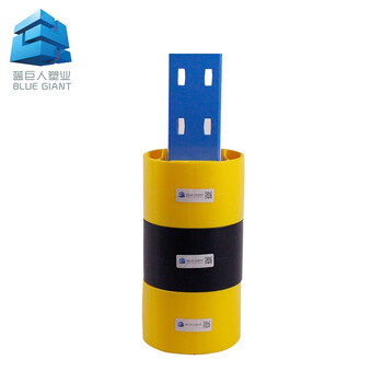 倍坚特 货架护角货架立柱护角货架护角护套护腿（BGH80~100型黄色）叉车货架包角叉车货架塑料护角