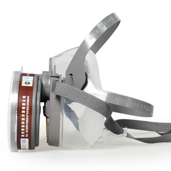 思创科技 硅胶半面罩喷漆防苯农药防有害气体 ST-1080D 5套（每套含3号滤盒1只）