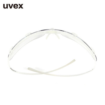 uvex优唯斯 9072212 护目镜轻便防雾防刮防冲击防溅射德国supper安全眼镜 白色镜框  1副