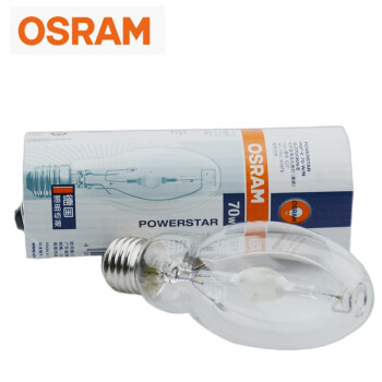 欧司朗(OSRAM)照明 企业客户 透明美标石英金卤灯泡型 HQI-E 70W/N E27 O-D 优惠装6只  