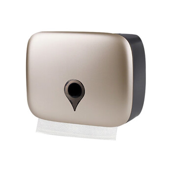 益美得 LSL33230 打孔/免打孔擦手纸盒浴室卫生间厕所纸巾盒挂架 特厚款珍珠白