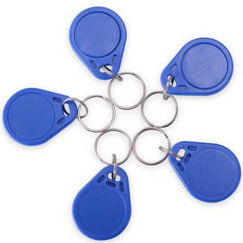 飞尔（FLYER）IC卡扣 安全警示标识小区门禁卡扣  电子门禁卡【IC卡扣-100个 蓝色】