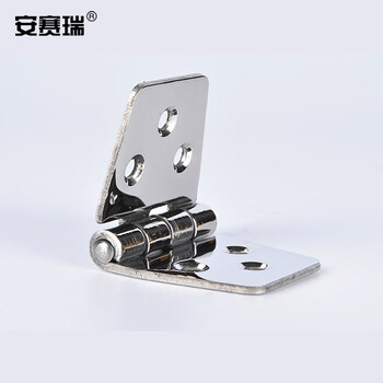 安赛瑞 不锈钢翻板合页 304不锈钢半圆合页机箱铰链折叠合页 59×37×2mm 430757