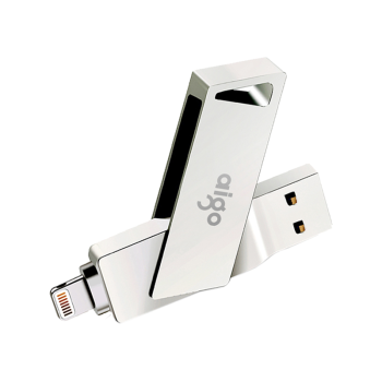 爱国者（aigo）128GB Lightning USB3.0  苹果U盘 U368精耀升级版 银色 苹果官方MFI认证 手机电脑两用