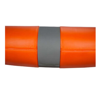 元汗235成人救生圈带抓绳反光 2.5KG 专业救生浮圈实心加厚塑料圈内河公海救生用 定制