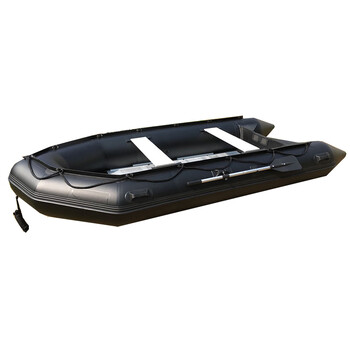 海笛HAIDI【6人加厚冲锋舟3.6米】防汛救援充气船皮划艇应急橡皮艇加厚冲锋舟钓鱼船铝合金硬底