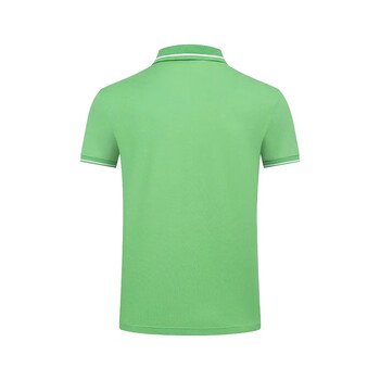 者也（ZYE）夏季翻领polo衫短袖简约定制T恤工作服文化广告衫 96008 草绿色 S码 