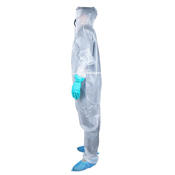 大杨523连体防护服雨衣 2件 150/160L码 不渗漏防尘防飞沫阻隔服隔离服 白色 定制