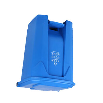 苏识 YJ-A173 上海干湿垃圾分类垃圾桶脚踏 68L 蓝色可回收垃圾